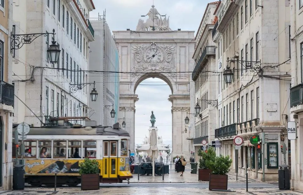 Quarto Com Varanda Na Rua Dos Douradores Lisboa Πορτογαλία